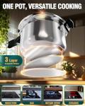 WantJoin 8 Quart Stainless Steel Pressure Cooker