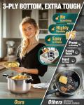 WantJoin 8 Quart Stainless Steel Pressure Cooker