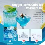 Nugget Ice Maker - Soft, Chewable Pellets, 34lbs