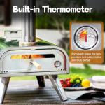BIG HORN OUTDOORS 16" Portable Woodfire Pizza Oven