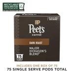 Peet's Dark Roast Coffee Pods - 75 Count