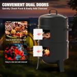 GRiliFE 16" Charcoal Smoker and Grill Combo