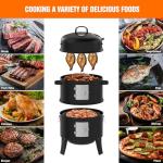 GRiliFE 16" Charcoal Smoker and Grill Combo