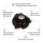 Automatic Grill Cleaning Robot with Carry Case