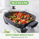 GreenLife 12" Electric Skillet with Nonstick Ceramic
