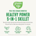 GreenLife 12" Electric Skillet with Nonstick Ceramic