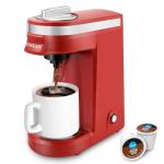 Chulux Mini Single Serve Coffee Maker - Red