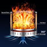 OutVue 15.5" Stainless Steel Smokeless Fire Pit