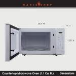 Magic Chef 1,000W Compact Countertop Microwave Oven