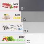 Flexible Plastic Cutting Board Mats - Set of 4