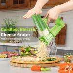 Wireless Electric Cheese and Vegetable Grater Slicer