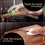 3-Piece Acacia Cutting Board Set with Stand