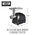 Weston Electric Meat Grinder & Sausage Stuffer, 500W