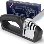 HOTEC 4-in-1 Manual Knife and Scissor Sharpener