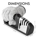 HOTEC 4-in-1 Manual Knife and Scissor Sharpener
