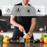HOTEC 4-in-1 Manual Knife and Scissor Sharpener