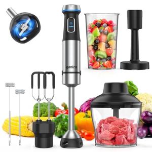 6-in-1 Stainless Steel Immersion Blender Set