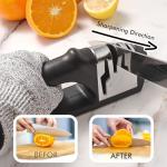 HOTEC 4-in-1 Manual Knife and Scissor Sharpener