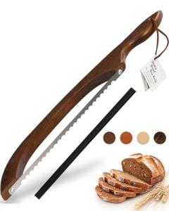 16.5” Bread Slicer with Serrated Knife and Bow Design