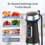 6-in-1 Stainless Steel Immersion Blender Set