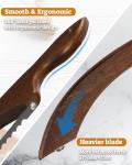 16.5” Bread Slicer with Serrated Knife and Bow Design