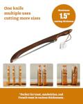 16.5” Bread Slicer with Serrated Knife and Bow Design