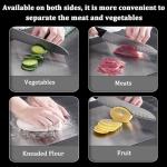 Wekayli 3-Piece Stainless Steel Cutting Board Set