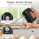 CKEMU Hand Mixer - 5-Speed, Lightweight, BPA-Free