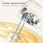 CKEMU Hand Mixer - 5-Speed, Lightweight, BPA-Free