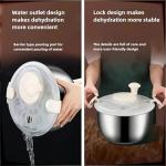 6L Stainless Steel Salad and Vegetable Spinner