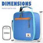 CaCTOUR Insulated Lunch Box for Kids (Blue)
