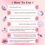 300PCS Nail Foil Wraps for Easy Polish Removal