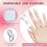 300PCS Nail Foil Wraps for Easy Polish Removal