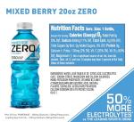 Zero Sugar Mixed Berry Electrolyte Sports Drink Pack