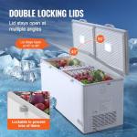 Large VEVOR Chest Freezer with Locking Lids