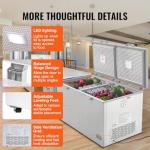 Large VEVOR Chest Freezer with Locking Lids
