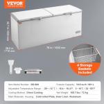 Large VEVOR Chest Freezer with Locking Lids