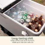 Cuisinart Portable 80 Qt Cooler Cart for Outdoor Fun