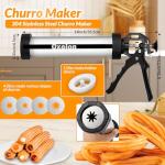 Stainless Steel Churro Maker Kit with Nozzles