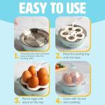 Tasty Mini Egg Cooker for Perfect Boiled Eggs