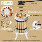 Fruit Press - 1.6 Gallon Solid Wood Juicer