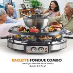 Electric Fondue and Grill Set with Forks
