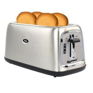 Oster Stainless Steel 4-Slice Long Slot Toaster