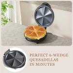 Electric Quesadilla Maker with Non-Stick Surface
