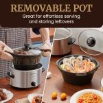 Elite Gourmet 2 Quart Oval Slow Cooker