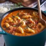 Flavehc 2.8 qt Red Enameled Cast Iron Dutch Oven