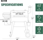 Z GRILLS 7002C Wood Pellet Grill Smoker