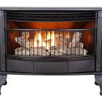 ProCom 25,000 BTU Dual Fuel Fireplace, Black