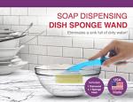 Dish Sponge with Soap Dispenser and Scrubber