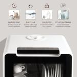 Portable Countertop Dishwasher with 8 Wash Programs